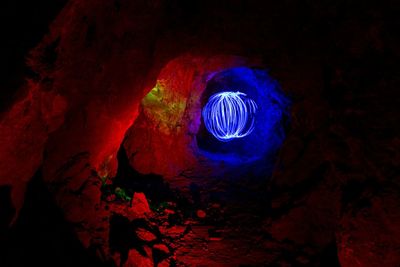 Light painting at night