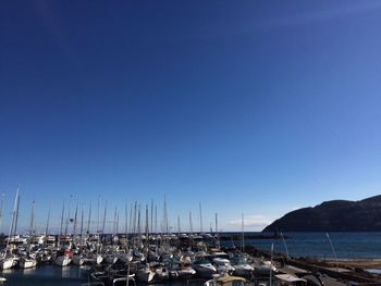 Boats in sea