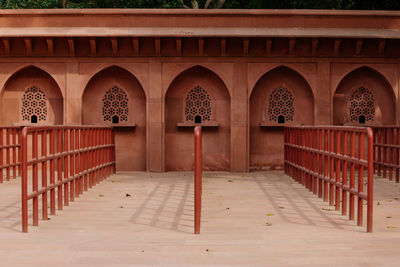 Empty corridor of building