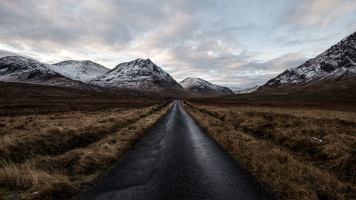 Road passing through rural landscape