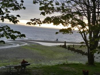 Scenic view of sea against sky