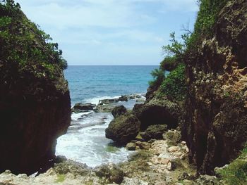 Scenic view of sea against sky