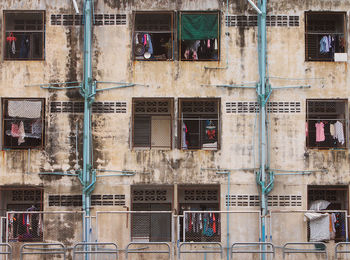 Full frame shot of old building