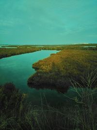 Scenic view of landscape against sky