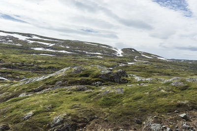 Scenic view of landscape against sky