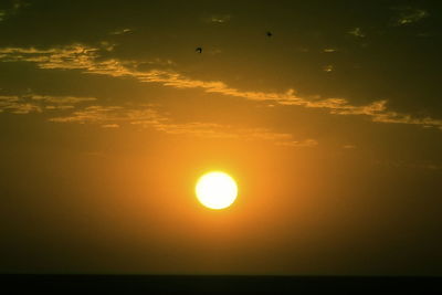 Scenic view of sunset sky