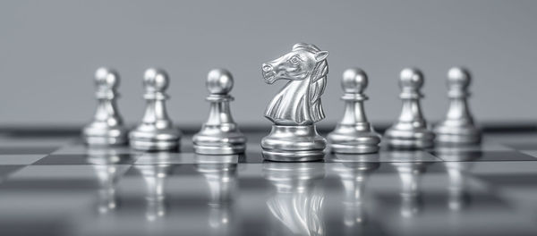 Close-up of chess board