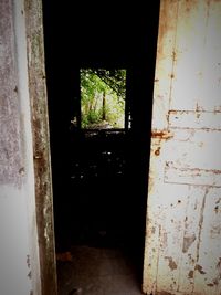Entrance of abandoned building