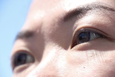 Close-up portrait of asian woman