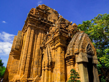 Low angle view of temple