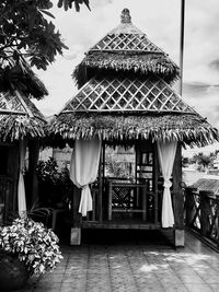 Gazebo against sky