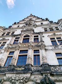 Low angle view of historical building against sky