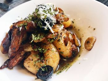 Close-up of food in plate