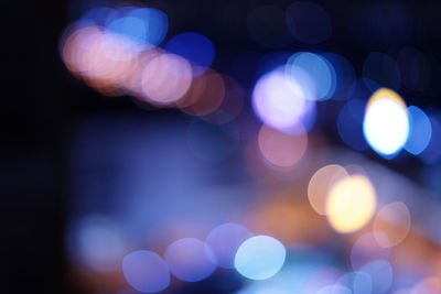 Defocused lights at night