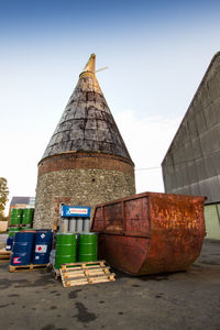 Exterior of building against clear sky