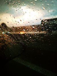 Raindrops on glass window