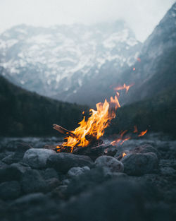 Campfire in slovenia.