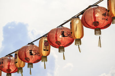 Chinese lanterns at chinatown in singapore