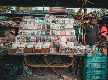 Full frame shot of store for sale at market stall