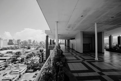 Modern buildings against sky in city