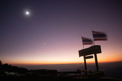 Scenic view of moon at night