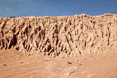 Scenic view of desert against sky