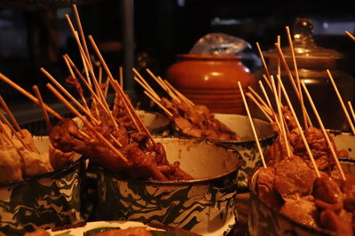 Satay, one of the traditional foods from indonesia.