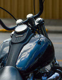 Close-up of motorcycle