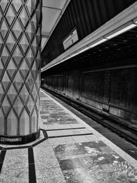 Railroad station platform