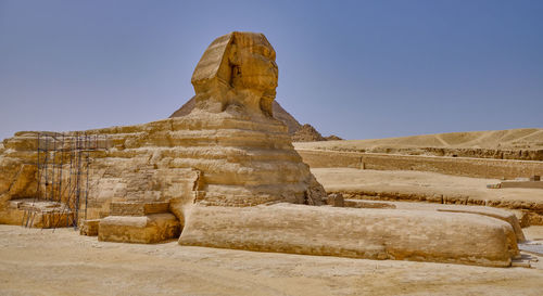 View of statue against clear sky