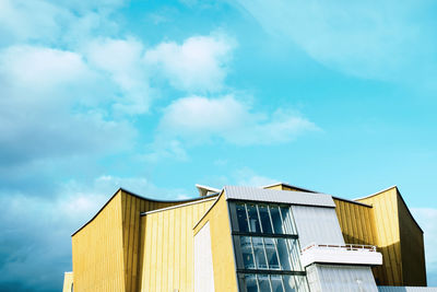 Low angle view of building against sky