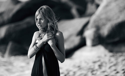 Beautiful woman on beach