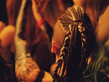 Close-up of a traditional temple