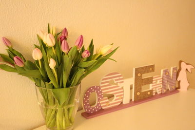 Close-up of flowers in vase