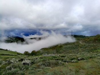 Scenic view of landscape against sky