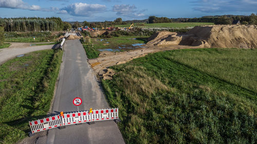 Demolition of e45 highway bridge at horndrup, denmark