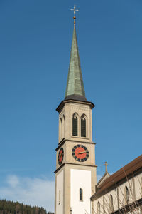 Unteraegeri, switzerland, february 20, 2023 beautiful and historic catholic church in the city 