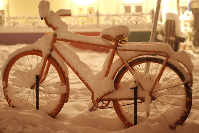 Close-up of bicycle wheel