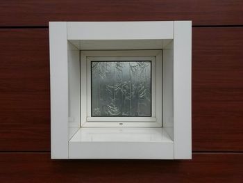 Close-up of open window