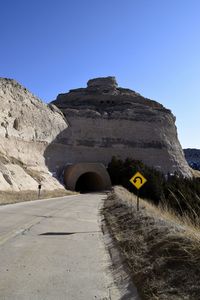 What the sign says, the tunnel will go