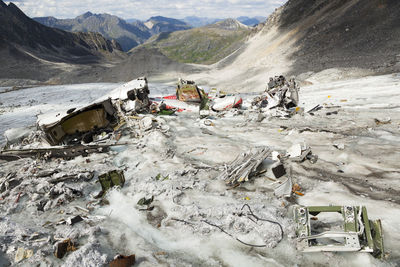 Military airplane crash, bomber glacier, talkeetna mountains, alaska