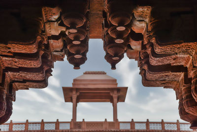 Low angle view of temple