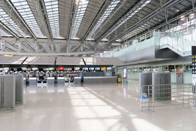 Interior of empty airport