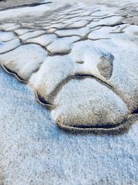 Close-up of sand on beach