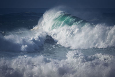 Scenic view of sea waves