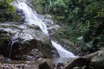 River flowing through rocks