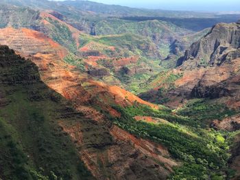 High angle view of valley