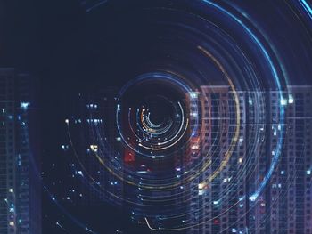 Illuminated light at night