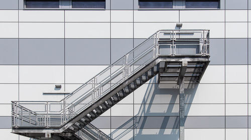 Low angle view of modern building against sky