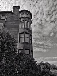 Low angle view of building against sky